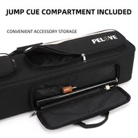 Sac de transport Pelove OEM durable 4BX5S pour queues de billard, 9 compartiments, grande capacité, poches portables pour accessoires de billard, idéal pour les tournois, en PU