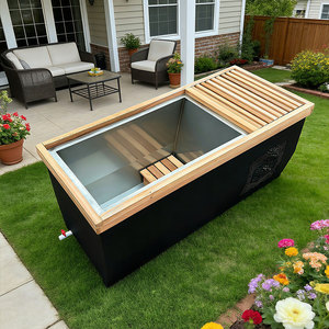 Bañera de Acero Inoxidable para Inmersión en Frío, Bañera de Hielo, Sauna Exterior y Bañera de Hielo Combinada - Product Image 3