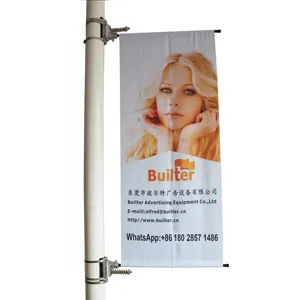 Pole Advertising Metal Light Pole Advertising Banner Factory