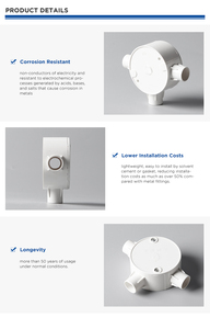 コンジット3ウェイジャンクションボックス中国サプライヤー卸売BS EN61386電気PVCコンジットプラスチックパイプ継手 - Product Image 6