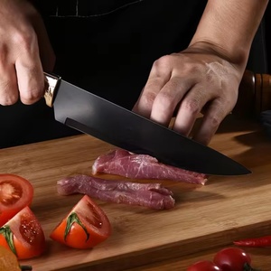 Offre Spéciale : Ensemble de 4 Couteaux de Chef en Acier Inoxydable Noir Antiadhésif, Éplucheur, Outils de Cuisine, Couteau à Fruits, Ensemble de Couteaux de Cuisine - Product Image 3