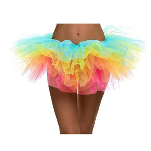 Gonna Tutu a maglia per adulti donna su misura da <span class=keywords><strong>principessa</strong></span> cinque strati vita elastica ballerine Sexy gonne da ballo - Product Image 1