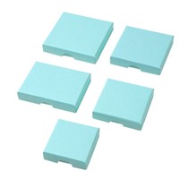 Caja de Joyería Cuadrada de Cartón con Tapa y Base de 1.6CM para Collar, Pulsera, Pendientes y Anillo
