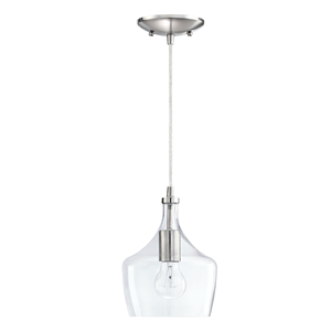 Lámpara Colgante LED Moderna al por Mayor, Acabado Negro con Pantalla de Vidrio Transparente 2700K, Mini Lámparas de Techo Colgantes para Cocina y Comedor - Product Image 2