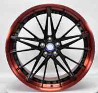 Nuevas llantas de aleación de aluminio forjado Geruida Gloss Black Brushed Rose Gold Lip Multi Spoke de 18-24 pulgadas personalizadas