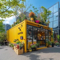Kiosques préfabriqués personnalisables pour les magasins de bar à fleurs café lait thé conception démontée avec options de taille