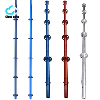 Échafaudage Ringlock robuste avec marches d'escalier pour la construction de systèmes de bâtiments de grande hauteur