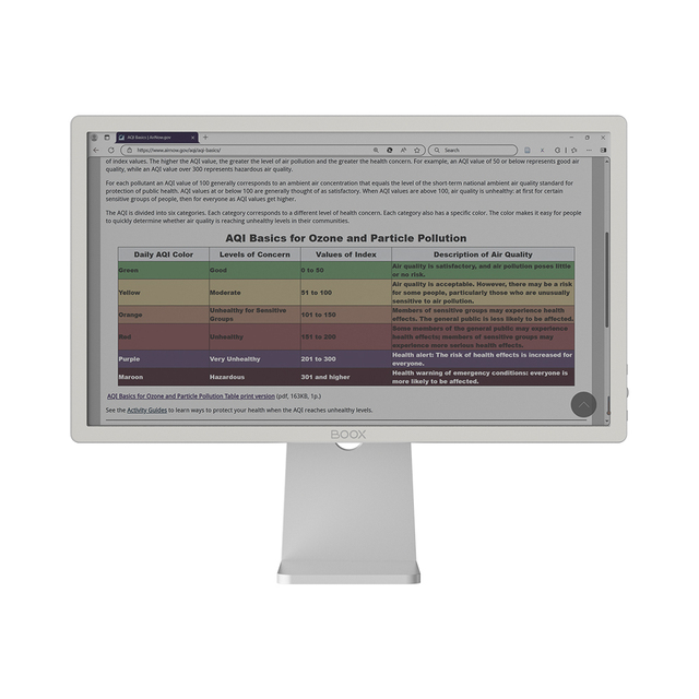 Boox 25.3" colorful Eink Screen Onyx Boox Monitor Display Mira Pro C