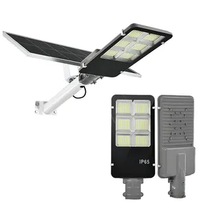 Farola solar led dividida de alta calidad, 100w, 200w, 300w, 500w, alta potencia, para exteriores, resistente al agua, panel separado con controlador