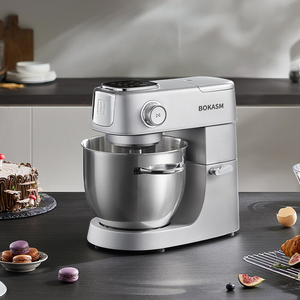 Batidora de Pedestal de Acero Inoxidable BOKASM, Electrodoméstico de Cocina Multifuncional - Product Image 1