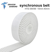 Courroie synchrone de Transmission ouverte en caoutchouc Dragon Diamond HTD 3M/5M courroie de synchronisation ouverte industrielle pour pièces d'équipement laser