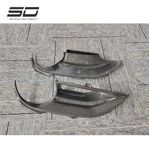 Auto-Accessoires Carbon Fiber Bodykit Achterlicht Hoes Voor Ferrari 488Gtb C Stijl Matte/Glanzende Carbon Achterlicht Cover