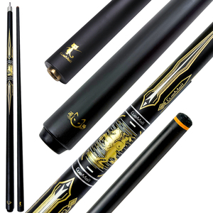 CueMall - Juego de 2 Palos de Billar de 58 Pulgadas, Palos de Billar de Fibra de Vidrio y Grafito de 12,5 mm, Palos de Billar de 19 oz - Product Image 1