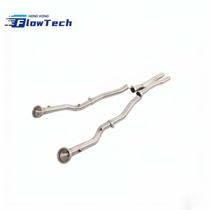 ท่อดาวน์ไปป์แบบไหลสูงพร้อมท่อ X-Pipe ผลิตจากสแตนเลส 304 สำหรับ Ferrari F12 6.3L V12 เพิ่มประสิทธิภาพ - Product Image 5