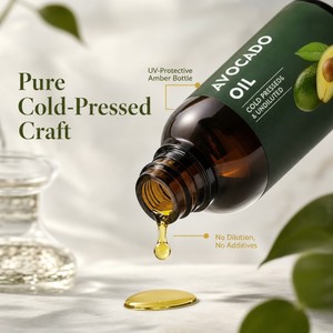 Aceite Corporal de Aguacate Prensado en Frío, Sin Hexano, para Cuidado Diario del Cuerpo y Cabello, Masajes de <span class=keywords><strong>Spa</strong></span>, Marca Privada - Product Image 5