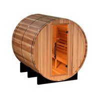 Sauna competitiva maravillosa de la tienda ardiente de madera de la sauna del barril para la sauna al aire libre del cedro