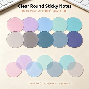กระดาษโน้ตใส SK 8 สี กันน้ำ ติดเองได้ ใช้ทำเครื่องหมายหน้ากระดาษ - Product Image 6