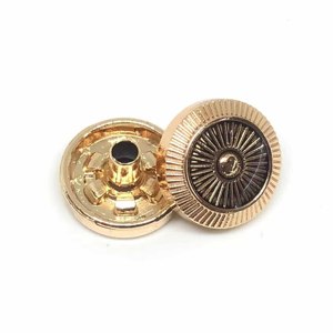 OEM ODM <strong>Custom</strong> logo Design Zinc Alloy Metal Thobe 4 Part <strong>Button</strong> Press Stud <strong>Button</strong> Prong Snap Fastener <strong>Button</strong> for Garment Clothes - Product Image 3