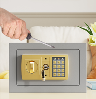 Coffre-fort domestique compact mini coffre-fort électronique à combinaison coffre-fort financier de bureau coffre-fort mural