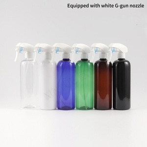 Pet 500ml 16oz Brown Black White clear Amber Black <b>Empty</b> Alcohol Plastic Hair Plastic Trigger <b>Spray</b> <b>Bottle</b> - Product Image 3