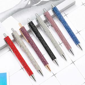 Colorful Durable Metal Bling Press Ballpoint <b>Pens</b>-Stylish Fashion Stationery with Silk Screen Printing for Students & <b>Gifts</b> - Product Image 1