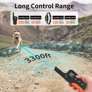 <span class=keywords><strong>Collar</strong></span> de Adiestramiento para Perros Personalizable con Alcance de 3300 Pies, Resistente al Agua, con Sonido, Vibración y Descarga Eléctrica, con Control Remoto para Perros de Todos los Tamaños - Product Image 6