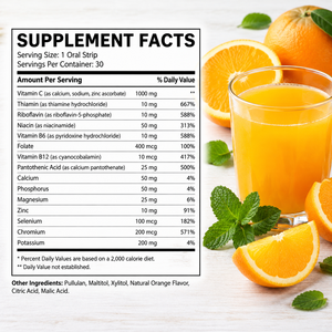 Tiras Orales de Vitamina C de Alta Calidad con Vitamina C y Fósforo, Suplemento que Promueve la Defensa Inmunológica - Product Image 2