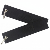 Regalos Personalizados, Llavero Bordado con Logotipo Personalizado, Llavero Tipo Jet Tag Bordado, Llavero de Tela Tejida con Logotipo de Diseño Personalizado al por Mayor
