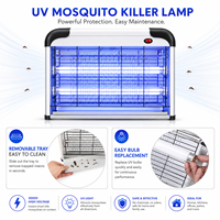 Pièges à moustiques et mouches Affaires Choc électrique Ménage Restaurant Utilisation de contrôle des insectes Lampe anti-moustiques d'été