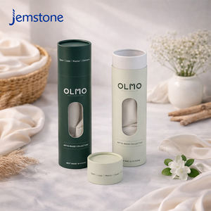 Emballage personnalisé en tube de carton biodégradable pour sous-vêtements, vêtements, foulards en soie, hijabs, boîte cadeau cylindrique avec fenêtres - Product Image 5