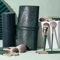 Set Kuas Makeup Guangdong 14 Buah Green Cloud Bulu Nilon Gagang Plastik Kuas Eyeshadow Alis Concealer Super Lembut