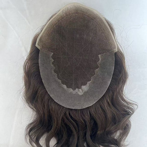 Parrucchino in Capelli Indiani Remy di Alta Qualità per <span class=keywords><strong>Uomo</strong></span>, Base <span class=keywords><strong>Invisibile</strong></span> in Pizzo e PU, Spedizione Rapida in 3 Giorni, Prezzo di Fabbrica - Product Image 2