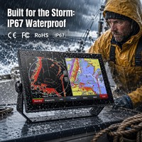 12.1 15.6 18.5 21.5 Inch IP67 Waterproof Optical Bonding Touch Marine Monitor 1500 Nits Garmin Outdoor Display for Fishing Boat