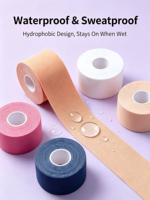 Pita Otot Wajah Face Lift Kinesiology Tape 2.5cmx5m Elastis Tinggi Bernapas Ramah Kulit Pita Pengencang Wajah untuk Kecantikan