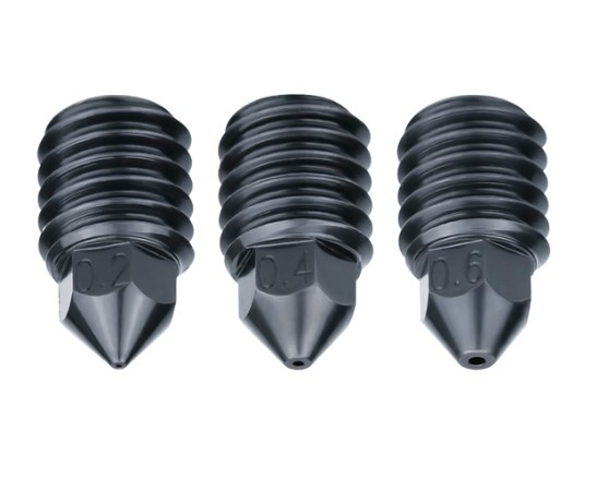 3D Printer Parts 3-holes Hardened Steel Nozzle 0.2mm/0.4mm/0.6mm/0.8mm for Bambu Lab X1/P1P Series Upgrade Hotend