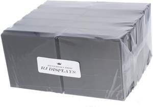 Boîte de présentation et d'emballage <span class=keywords><strong>en</strong></span> carton noir mat rembourrée de coton pour bijoux, colliers, bracelets, montres, broches, cadeaux et vente au détail - Product Image 3