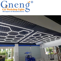 Usine En Gros Installation Rapide Hexagonal LED Voiture Détaillage Lumières ZT1088 Garage Moderne LED Éclairage En Aluminium