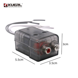Convertidor de Audio para coche KUERL FH-108, adaptador de señal de alta a baja frecuencia de 5,5x3,5x3cm para sistema de sonido de vehículo - Product Image 1
