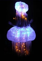 Costumes personnalisés de la série marine, méduses, zone panoramique, tour nocturne, éclairage LED, parc à thème, scène de danse, adulte, 100% polyester