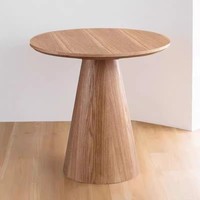 Nouvelle combinaison de table à thé ovale de couleur crème et noyer de luxe moderne pour chaises de salon-Style du vent