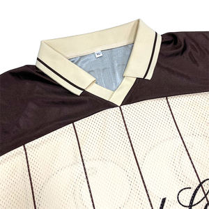 เสื้อเจอร์ซีย์ย้อนยุคอเมริกันฟุตบอลพร้อมแผ่นปักลายบ็อกซี่ขนาดพลัสไซส์แห้งเร็วสำหรับทุกเพศ - Product Image 3