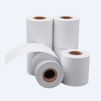 Rouleaux de papier thermique Yoko 80x80mm pour imprimantes ATM et TPV, 48gsm 55gsm, 3 1/8" x 230', pour caisses enregistreuses et machines TPV doubles