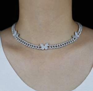 Collana Delicata con Ciondolo a Farfalla Placcato <span class=keywords><strong>Oro</strong></span> 18k in Ottone per <span class=keywords><strong>Donna</strong></span> - Product Image 3