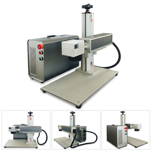 Machine de marquage laser à fibre séparée 20W 30W 50W 100W et machine d'impression sérigraphique, personnalisable en usine pour petites entreprises - Product Image 1
