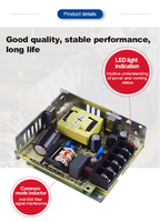 Meanwell sakelar catu daya 200W 24V 8,8a LRS-200-24 keluaran tunggal untuk Modul PLC
