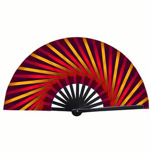 Nouveauté 2025 : Éventails portables en tissu de bambou imprimés sur mesure pour la décoration de fêtes et les cadeaux - Product Image 2