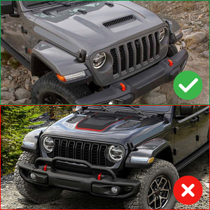 Cubierta de Marco de Faro Delantero para <span class=keywords><strong>Jeep</strong></span> Gladiator JT V6 <span class=keywords><strong>Mojave</strong></span> 2020 2021 2022 <span class=keywords><strong>2023</strong></span> 2024 2025 Decoración Exterior de Fibra de Carbono Real - Product Image 3