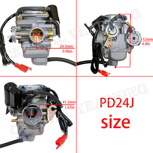 Carburador de motocicleta PD24J de calidad de montaje de vehículo completo para 24mm 125cc 150cc Honda GY6 4 tiempos Baja ATV Sunl Kit de reparación - Product Image 6