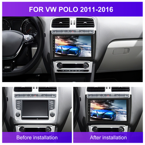 กรอบวิทยุติดรถยนต์ Podofo ขนาด 9 นิ้ว วัสดุ ABS พลาสติก สำหรับ VW POLO ปี 2011-2016 - Product Image 2