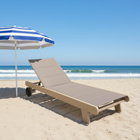 Chaises longues de jardin en gros, chaise longue pour hôtel, piscine, chaise de plage en métal imperméable